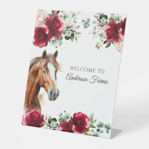 Elegante Derby-Party  Sockelschild