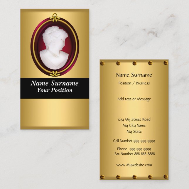 Elegante Design Business Card Visitenkarte (Vorne/Hinten)