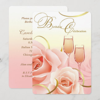 Elegante Design Geburtstagsparty individuelle Einl Einladung