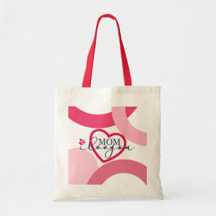 Elegante Design Text Mama I Liebe Sie mit Herz  Tragetasche