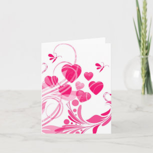 ELEGANTE DESIGNER-HERZ-NOTIZKARTEN KARTE