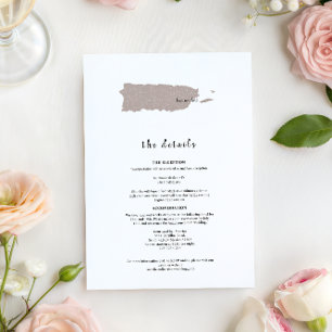 ELEGANTE Details für die Hochzeitseinladung in Pue Einladung