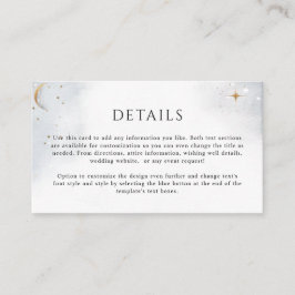Elegante Details (oder andere) Begleitkarte