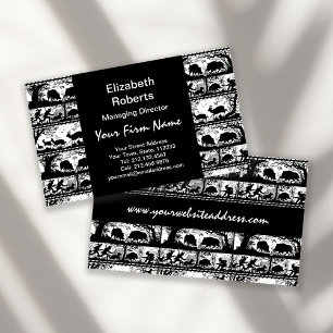 Elegante deutsche Jagd-Szenen-laufende Rotwild und Visitenkarte
