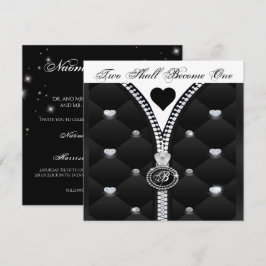 ELEGANTE DIAMANT-HERZ-EINLADUNG EINLADUNG