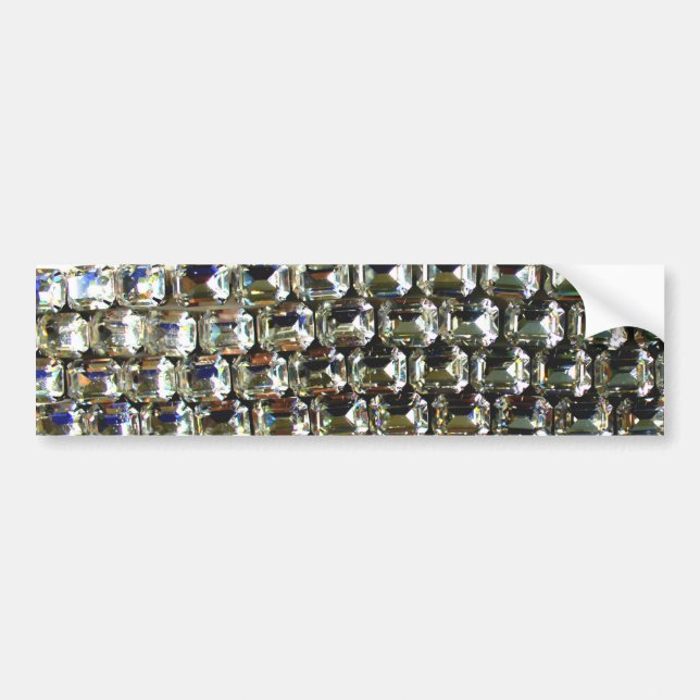 Elegante Diamanten-Edelsteine Autoaufkleber (Vorne)
