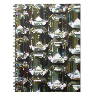 Elegante Diamanten-Edelsteine Notizblock