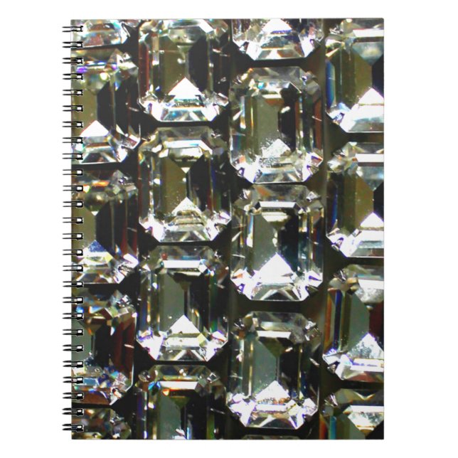 Elegante Diamanten-Edelsteine Notizblock (Vorderseite)