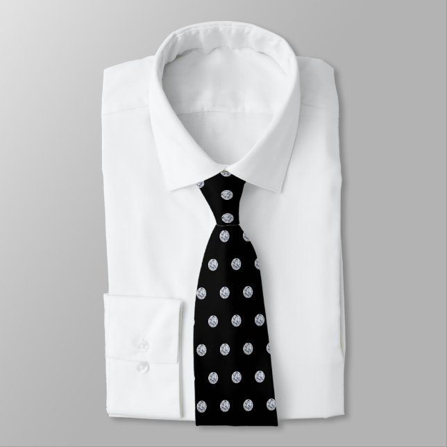 Elegante Diamonds auf Black Krawatte (Gebunden)