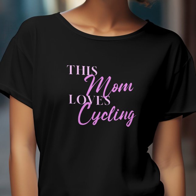 Elegante Diese Mama Lieben Radfahren für Mama Mutt T-Shirt (Von Creator hochgeladen)