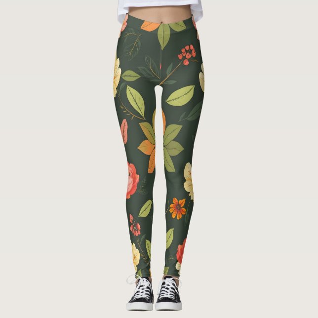 Elegante Digital Print Leggings (Vorderseite)