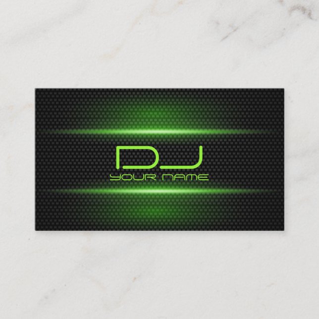 Elegante DJ-Visitenkarte Visitenkarte (Vorderseite)