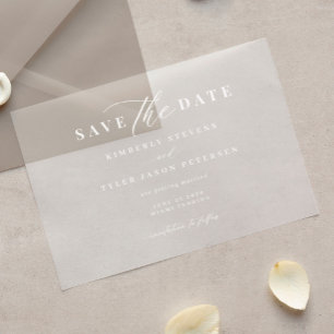 Elegante Drehbuch einfache moderne Hochzeit speich Acryleinladungen