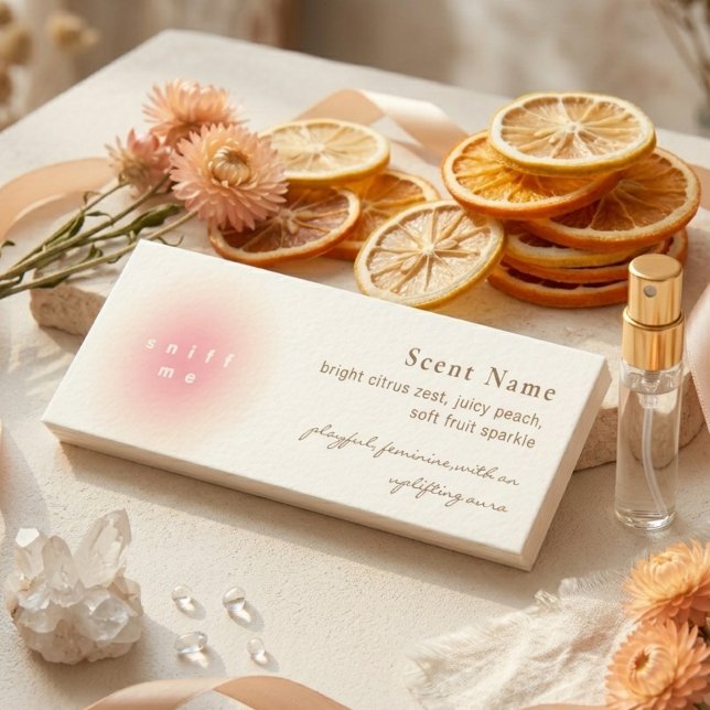 Elegante Duftprobe-Duft-Mini-Testkarte Mini Visitenkarte (Elegant Scent Sample Fragrance Mini Tester Card)