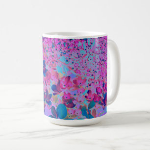 Elegante Dunkelblaue und Magenta Limelight Hortens Kaffeetasse