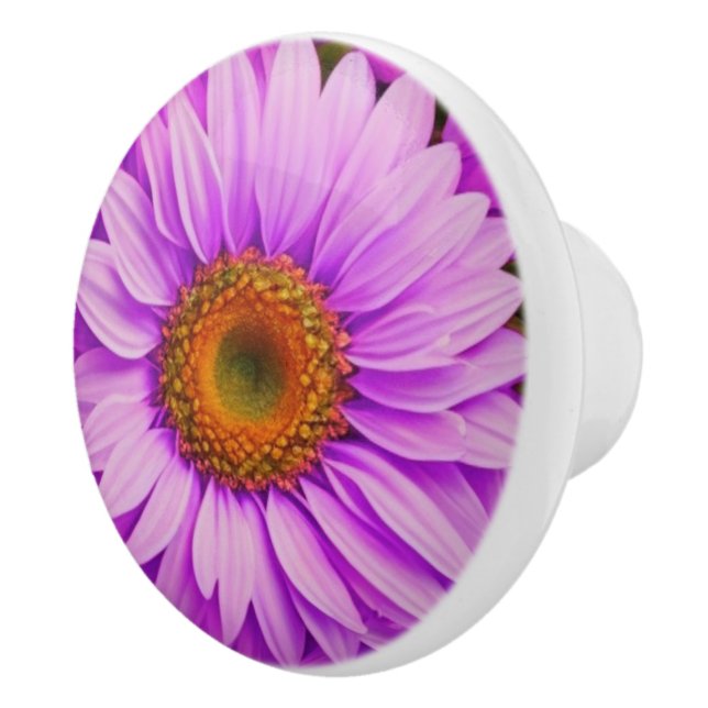 Elegante dunkelrosa Magenta Keramikknauf (Rechts)