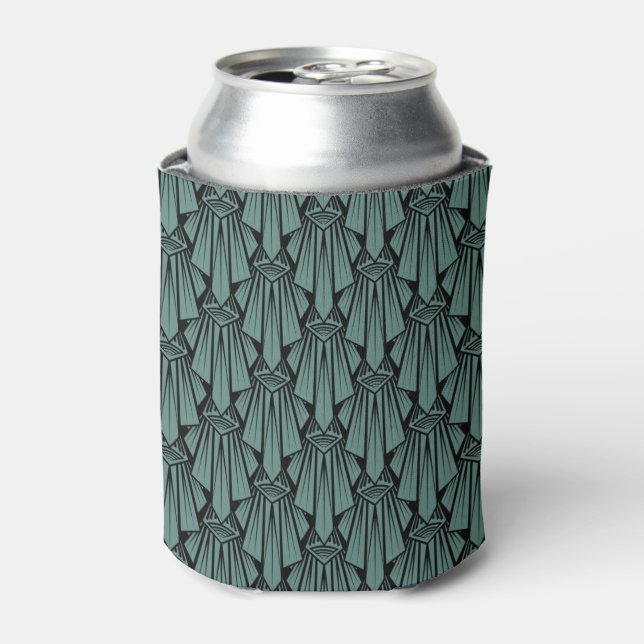 Elegante dunkle Kunst Deko abstrakte geometrische  Dosenkühler (Kanne Vorderseite)
