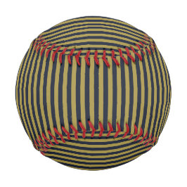 Elegante dünne goldene und blaue blaue Streifen Baseball