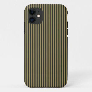 Elegante dünne goldene und blaue blaue Streifen Case-Mate iPhone Hülle