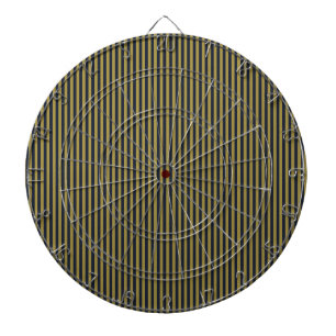 Elegante dünne goldene und blaue blaue Streifen Dartscheibe