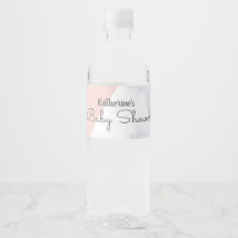 Elegante Dusche aus rosa und weißem Marmor.