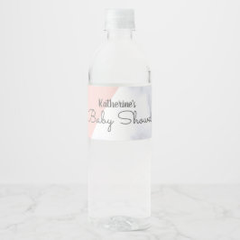 Elegante Dusche aus rosa und weißem Marmor.