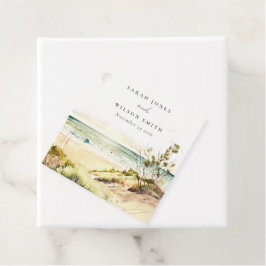 Elegante Dusky Coastal Beach Geschenkanhänger