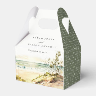 Elegante Dusky Coastal Beach Geschenkschachtel