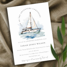 Elegante Dusky Sailboat Seascape Geburtstag