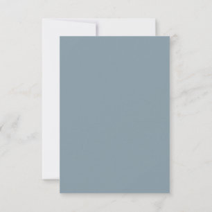 Elegante Dusty Blue and Gold Wedding Details Card Einladung