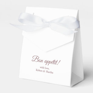 Elegante Dusty Rose Bon Appetit Wedding Geschenkschachtel