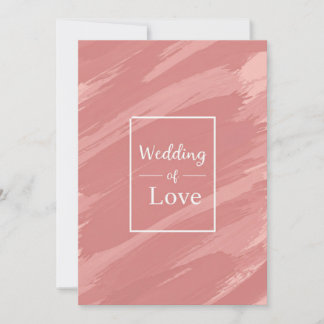 Elegante Dusty Rose Hochzeit der Liebe Einladung