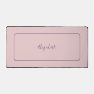 Elegante Dusty Rose Rosa Personalisiert Schreibtischunterlage