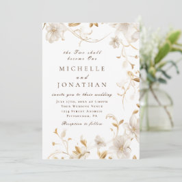 Elegante Earth Tones Christlich Bible Verse Einladung