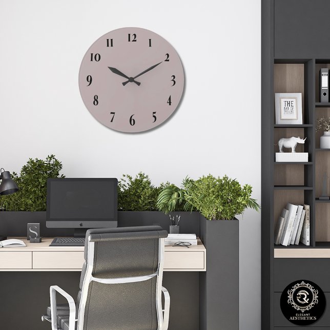 Elegante Echte Taupe Wanduhr (Von Creator hochgeladen)