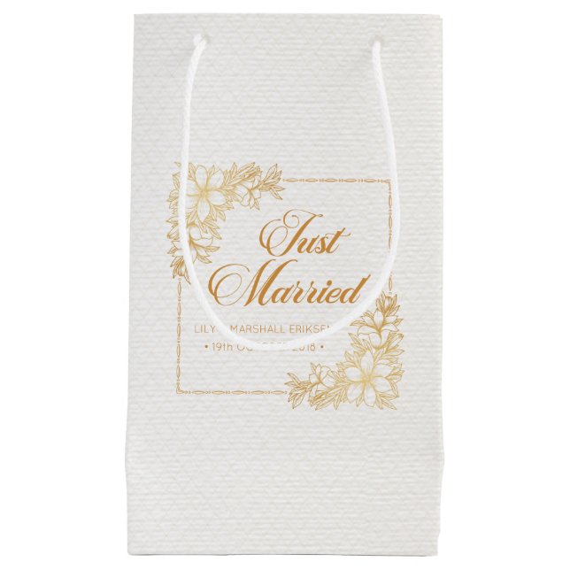Elegante Eheleute| Geschenktasche Kleine Geschenktüte (Vorderseite)