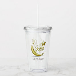 Elegante Eid Mubarak Acryltrinkbecher
