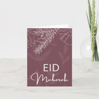 elegante eid Mubarak Karte