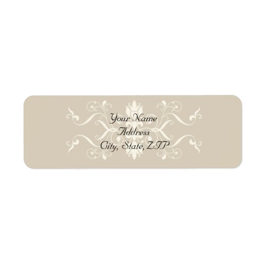 Elegante Eierschale und Ecru Verschönerung