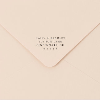 Elegante einfache benutzerdefinierte Hochzeit-Rück Permastempel