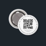 elegante einfache Dankeschön Business-ql-Code Magnet<br><div class="desc">Eleganter einfacher Dank Business qcode Magnet</div>