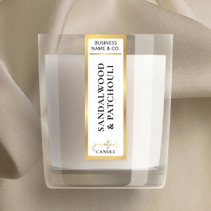 Elegante einfache Lux Gold Border Tamper Proof Can Etiketten