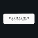 Elegante, einfache Minimalistische Hochzeit<br><div class="desc">Einfache Minimalistische Schwarz-Weiß-Moderne Hochzeitsadresse. Weitere passende Designs und Variationen finden Sie in meinem "Blitzweddingpaperie" Shop. Und zögern Sie nicht,  mich für weitere Anpassungen oder Match-Artikel zu kontaktieren.</div>