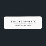 Elegante, einfache Minimalistische Hochzeit<br><div class="desc">Einfache Minimalistische Schwarz-Weiß-Moderne Hochzeitsadresse. Weitere passende Designs und Variationen finden Sie in meinem "Blitzweddingpaperie" Shop. Und zögern Sie nicht,  mich für weitere Anpassungen oder Match-Artikel zu kontaktieren.</div>