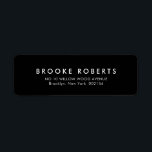 Elegante, einfache Minimalistische Hochzeit<br><div class="desc">Einfache Minimalistische Schwarz-Weiß-Moderne Hochzeitsadresse. Weitere passende Designs und Variationen finden Sie in meinem "Blitzweddingpaperie" Shop. Und zögern Sie nicht,  mich für weitere Anpassungen oder Match-Artikel zu kontaktieren.</div>