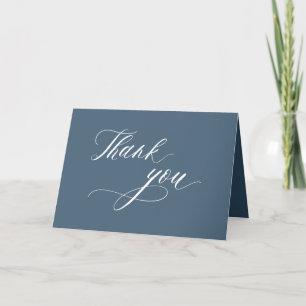 Elegante, einfache Minimalistische Hochzeit Dankeskarte