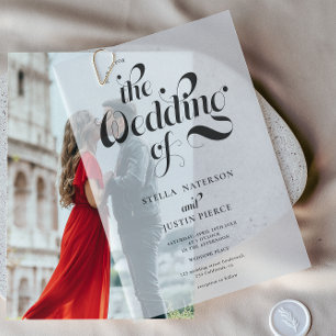 Elegante einfache Minimalistische Retro-Hochzeit