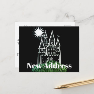 Elegante einfache neue Hausanschreiben-Ankündigung Postkarte