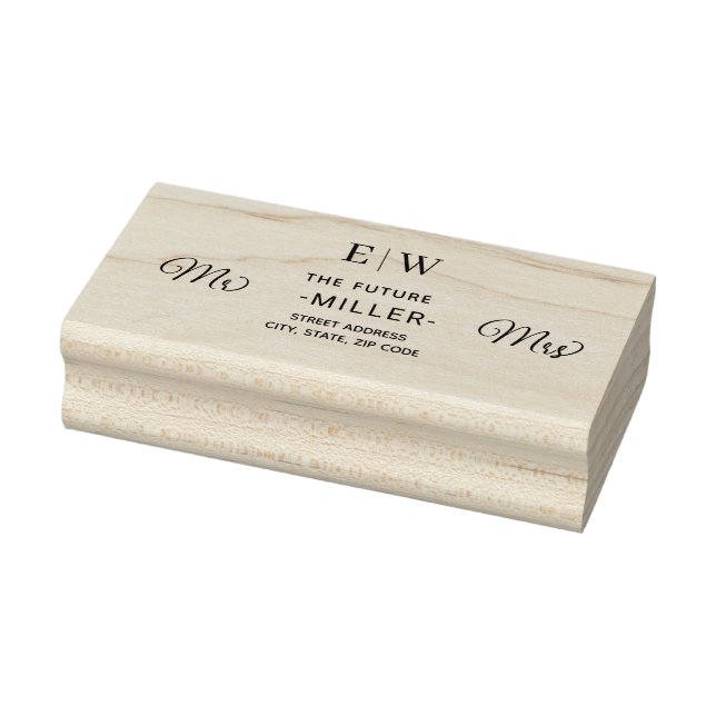 Elegante Einfache Pfirsicheife Gummistempel (Stempel)