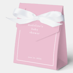 Elegante einfache rosa Babyparty für Mädchen Geschenkschachtel